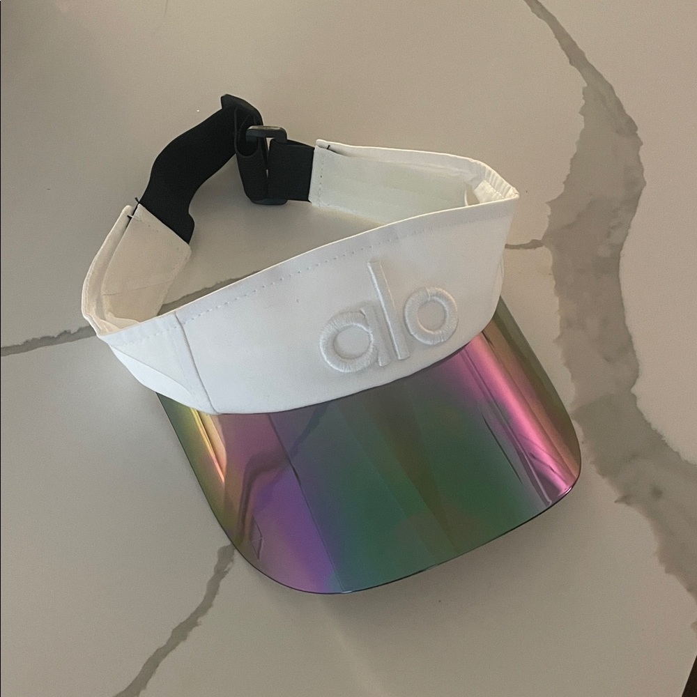White and Iridescent Visor